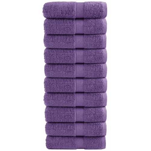 Premium ručnici za goste SOLUND 10 kom. ljubičasti 30x50 cm 600 g/m² Cene