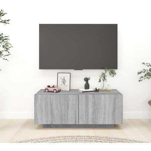 vidaXL TV omarica siva sonoma 100x35x40 cm konstruiran les Cene
