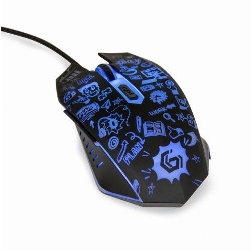 Gembird MUS-6B-GRAFIX-01 black, optična mi&amp;scaron;ka Slike