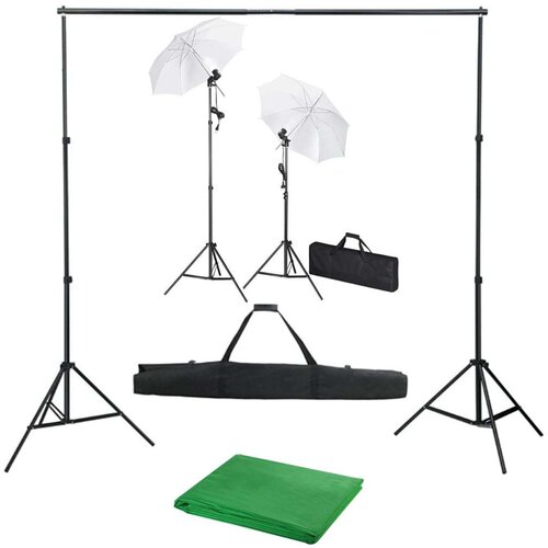  za fotografski studio z ozadjem, svetilkami in dežniki Cene