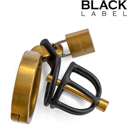 Black Label Weenie Locker Chastity Cage Black-Gold Slike