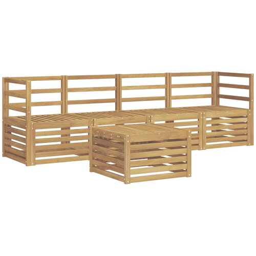 vidaXL Zunanja garnitura za sedenje 5 pcs Bela Masiven les akacije, (5000281264) Cene