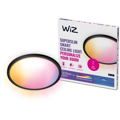 Wiz - LED RGB stropno svetlo SUPERSLIM LED/32W/230V Wi-Fi sa prigu&scaron;iva crna Cene