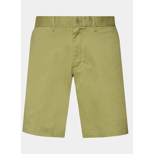 Tommy Hilfiger Kratke hlače iz tkanine Brooklyn MW0MW23563 Zelena Regular Fit