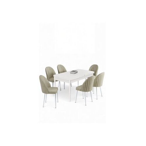Hanah home Trpezarijski set, 7 dijelova, svijetlozelena Cene