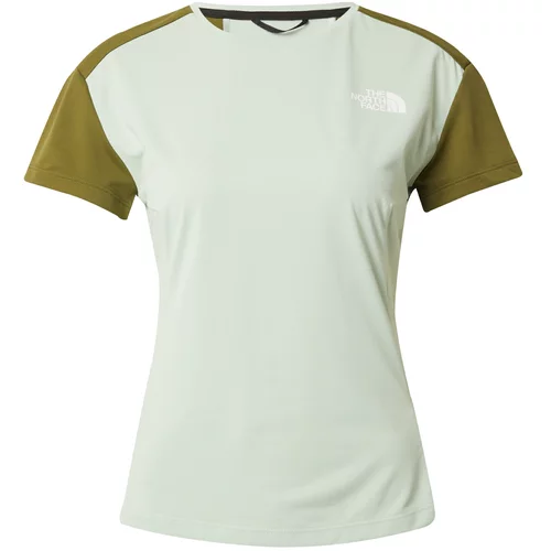 The North Face Funkcionalna majica 'VALDAY' oliva / svetlo zelena / off-bela