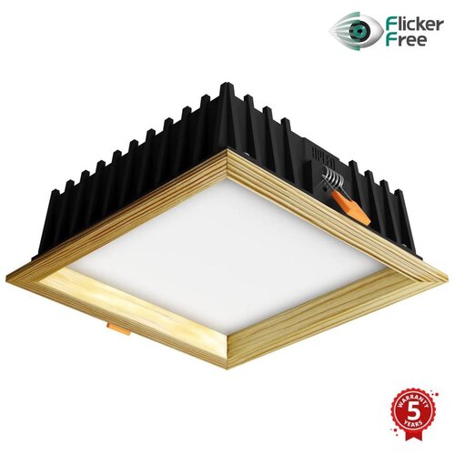  APLED-LED Ugradna SQUARE WOODLINE LED/12W/230V 4000K 17x17 cm masivna borovina Cene