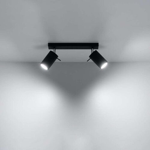  Sollux SL.0092 - Spot svetiljka RING 2 2xGU10/10W/230V crna Slike