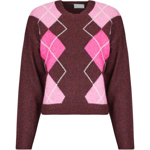 JJXX Puloverji JXHARVI CREW NECK KNIT Bordo Cene