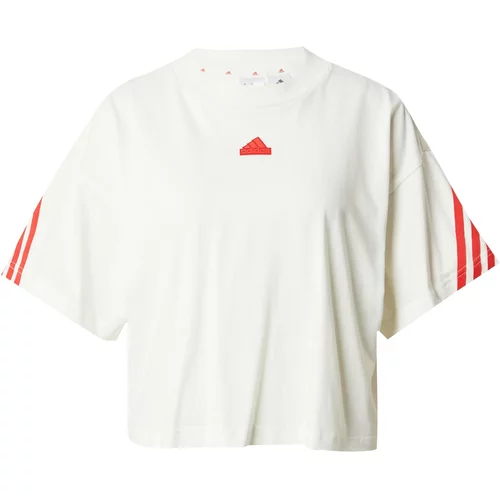 ADIDAS SPORTSWEAR Funkcionalna majica 'Future Icons Three Stripes' rdeča / bela