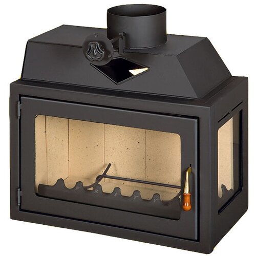 Prity Ugradni kamin O Desni, Crni Slike