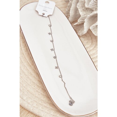 Kesi Silver ankle bracelet with pendants Slike