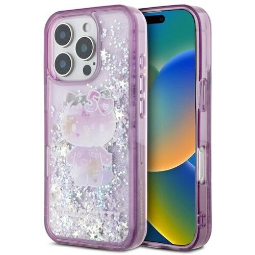 Hello Kitty OVITEK LIQUID GLITTER ZA IPHONE 16 PRO VIOLET 50TH, (21897366) Cene