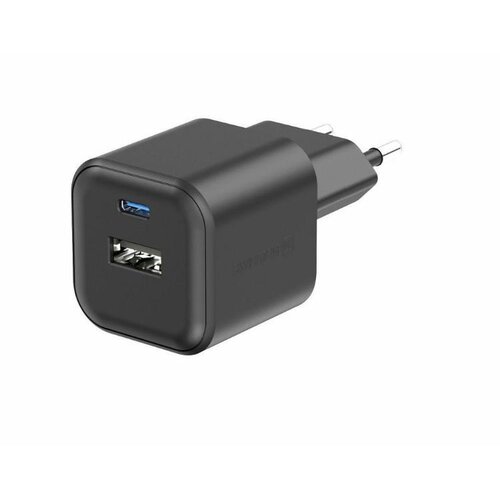 Swissten Polnilec GAN 1XUSB-C PD 35W, 1xUSB-A, 27W, črn Slike
