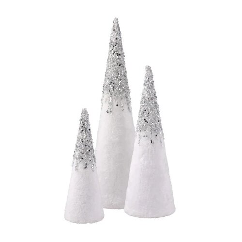 Festa Velvet lux , jelka plišana, bela, 3K, 15 × 52CM 14 × 42CM 10.5 × 31CM Cene