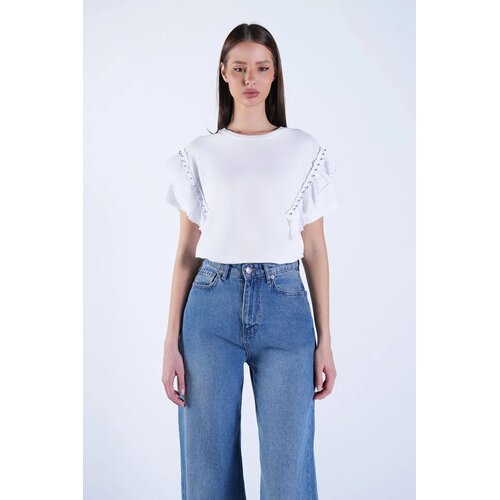 Trend Alacati Stili Ženska bluza Alc-X15107, Bela Slike