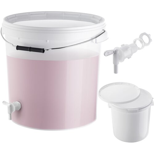 KADAX Fermentacijska posoda 20L vedro za vino, liker, pivo s pokrovom + pipa, (5000355443) Cene