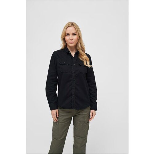 Brandit Women's vintage long sleeve shirt black Slike