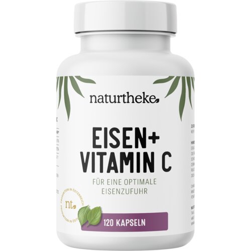 Naturtheke GmbH Železo + vitamin C - 120 kaps. Cene