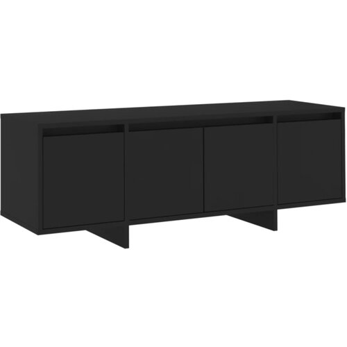 Maison Chic TV omarica - TV stojalo - Televizijska omarica črna 120x30x40,5 cm inženirski les, (21671011) Slike