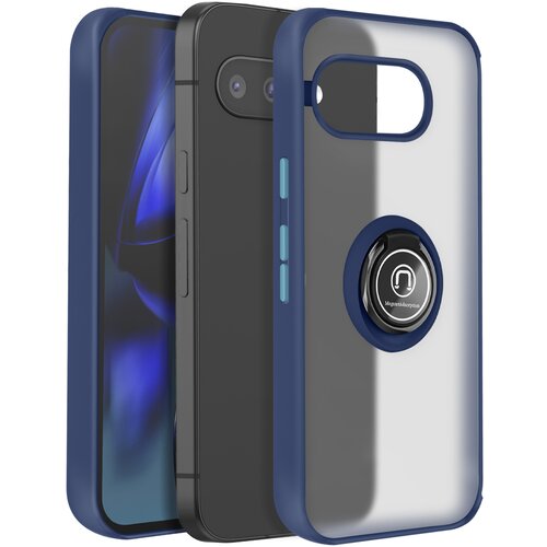 AVIZAR Ovitek za Google Pixel 9a Magnetni obroč Prozoren hrbet, Modra, (5000013669) Cene