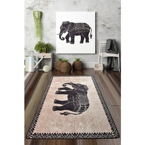 Conceptum Hypnose tepih Elefante Nero, 80x200cm, Šareni Cene