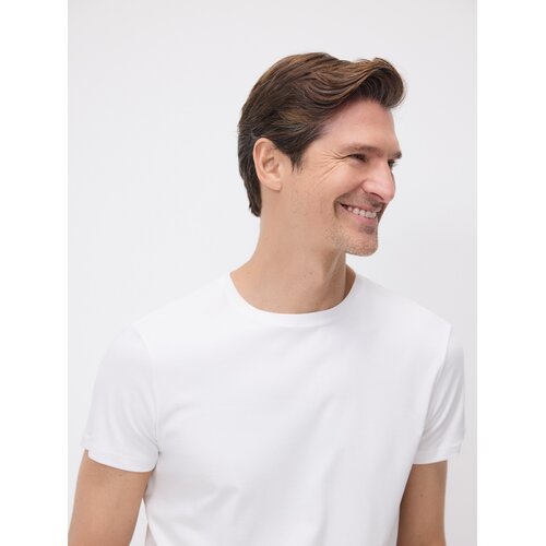 Reserved Slim fit majica od merceriziranog pamuka - bijela Cijene