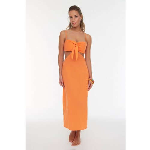 Trendyol Orange Cut Out Lace Detailed Dress Slike