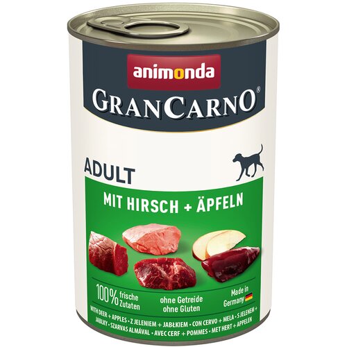  Varčno pakiranje animonda GranCarno Original Adult 12 x 400 g - Jelen in jabolko Cene