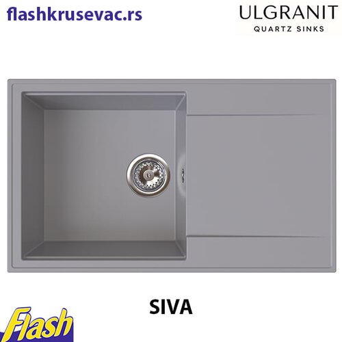  Granitna sudopera Ulgranit ULG780 (SIVA) + fleksibilna slavina Minotti - SET Slike