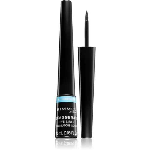 Rimmel London Exaggerate Waterproof Eyeliner nijansa 003 Glossy Black 2.5 ml