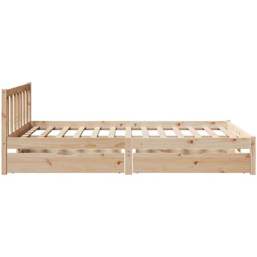 VidaXL Okvir kreveta bez madraca 120 x 200 cm od masivne borovine Slike