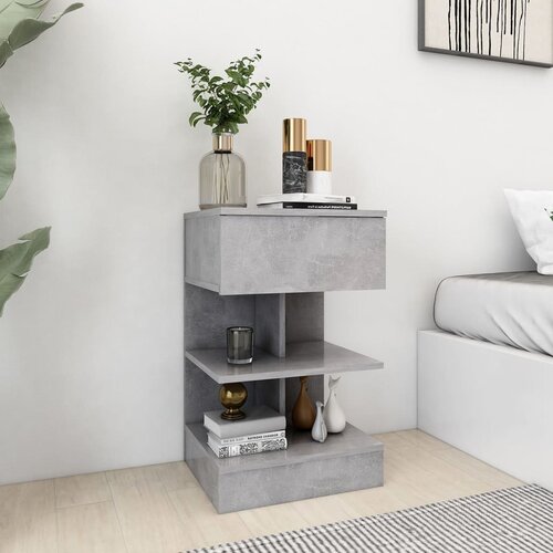 Maison Chic Dvo delni komplet Nočne omarice - Nočne mize betonsko sive 40x35x65 cm, (21690606) Cene