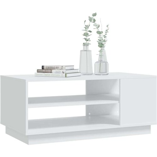 VidaXL stolić za kavu bijeli 102 x 55 x 43 cm od iverice Slike
