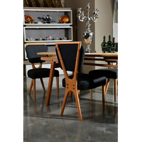 Woody Fashion Palace v2 - Anthracite (2 kosa) set stolov, (20864581)