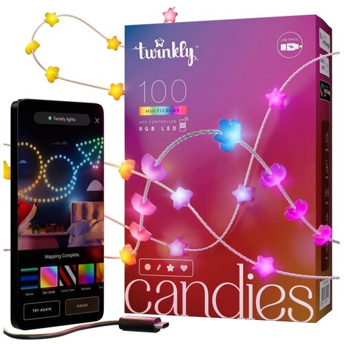 TWINKLY TWKS100RGB-T - LED RGB prigušiva lanac 100xLED 8 m USB Wi-Fi Cene