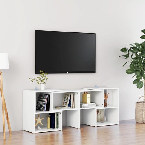 VidaXL TV omarica bela 104x30x52 cm iverna plo&amp;scaron;ča Slike