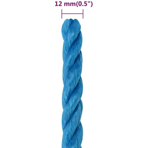 vidaXL Radno uže plavo 12 mm 50 m od polipropilena Cene
