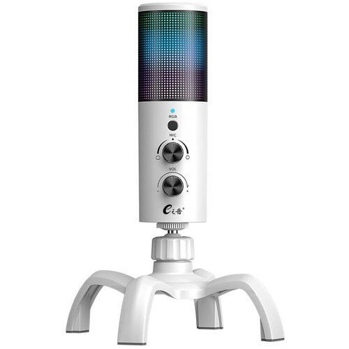 Ezy usb mikrofon AK-9 360°RGB led 192khz/24bit type-c, (21024296) Cene