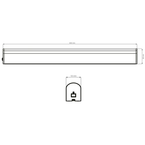  LED osvetljenje za kupatilsko ogledalo ALEX LED/15W/230V 4000K 60 cm IP44 hrom Slike