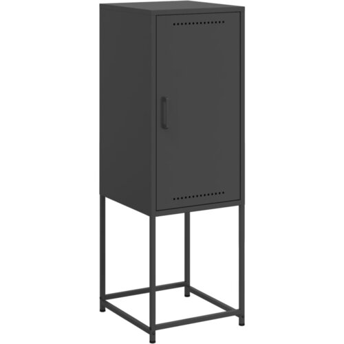 VidaXL Visoka omara črna 36x39x107 cm jeklo, (21274531) Slike