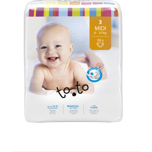 TOSAMA to.to pelene 3 midi 6-10kg, 36kom Cene