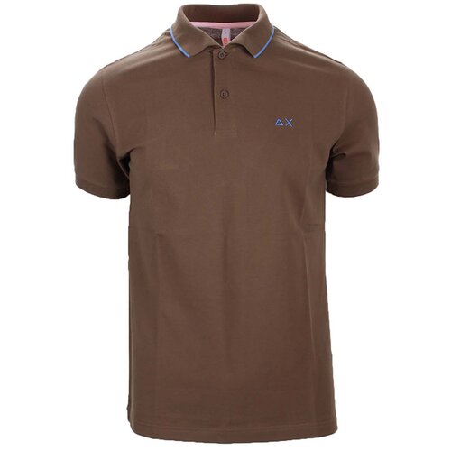 Sun68 muŠka majica polo small stripes on collar Cene