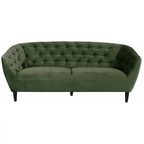 Actona zelena baršunasta sofa Ria, 191 cm