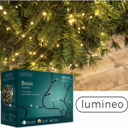Novogodišnja rasveta za jelku 180L Topla bela Lumineo Basic 494165 Cene