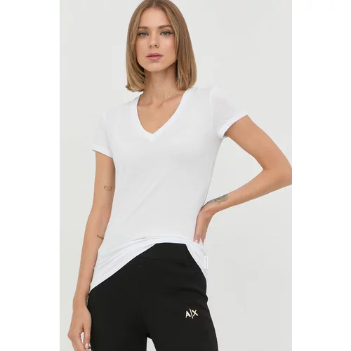 Armani Exchange Pamučna majica boja: bijela