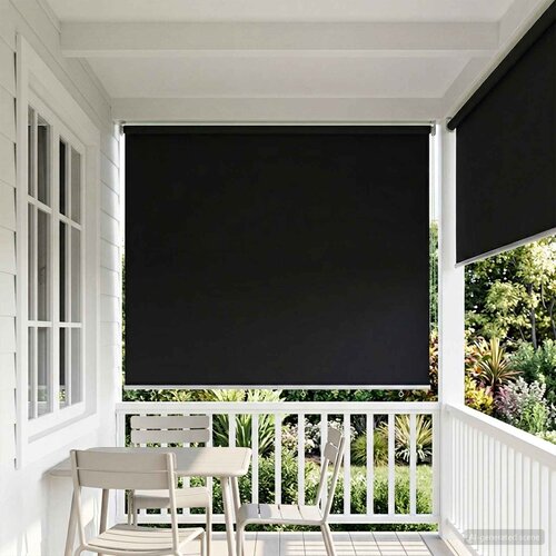  Roleta za&scaron;tita od UV zračenja Crna 180 x 140 cm Poliester Cijene