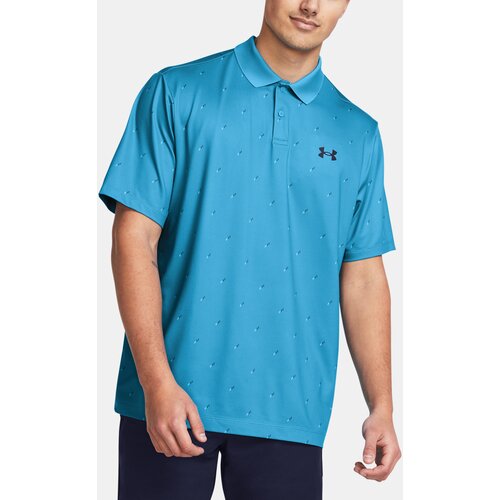 Under Armour T-Shirt UA Perf 3.0 Printed Polo-BLU - Men&amp;#039;s Slike