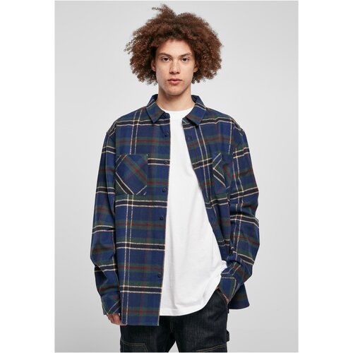 UC Men Checked Mountain Shirt darkblue/bottlegreen Slike