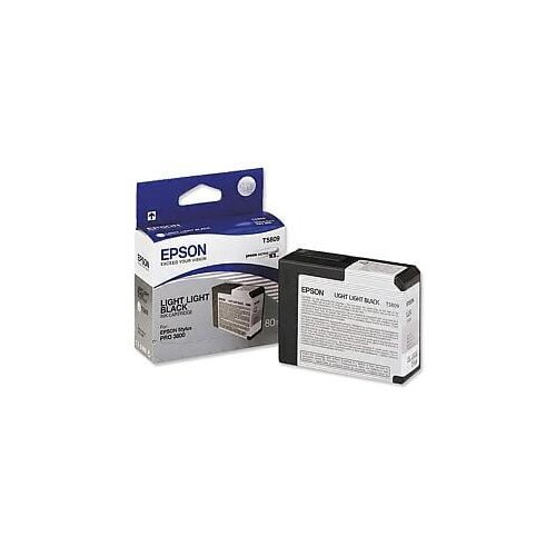 Epson Kartu&scaron;a T5809 (svetlo svetlo črna), original Cene